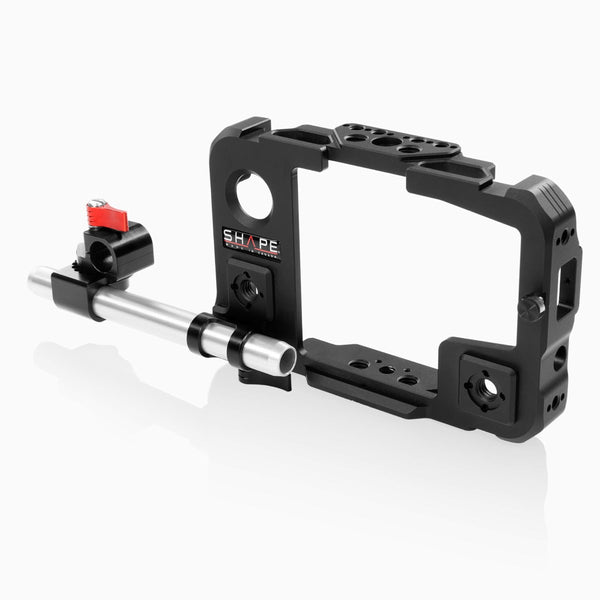 Shape OBIROD Cage for Atomos Shinobe Monitor with 15mm LWS Swivel Rod Clamp - SH-OBIROD