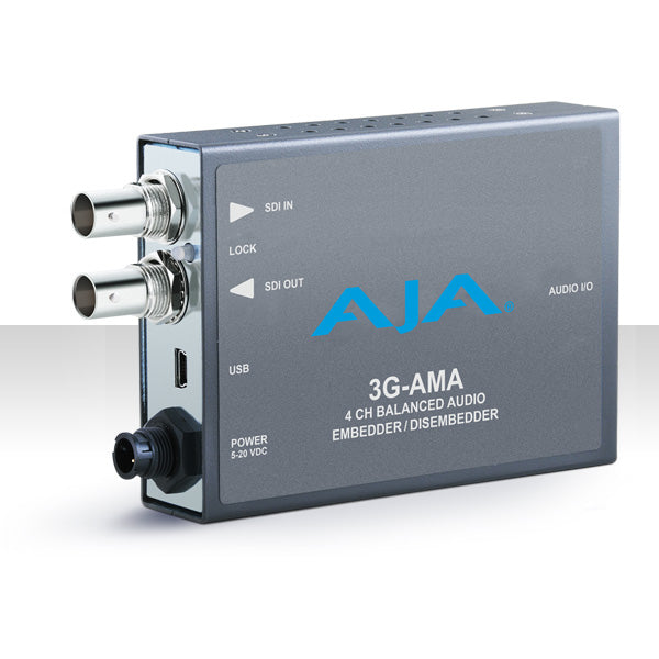 AJA 3G-AMA 3G-SDI Analog Audio Embed/Disembed Mini Converter - 3G-AMA-R0