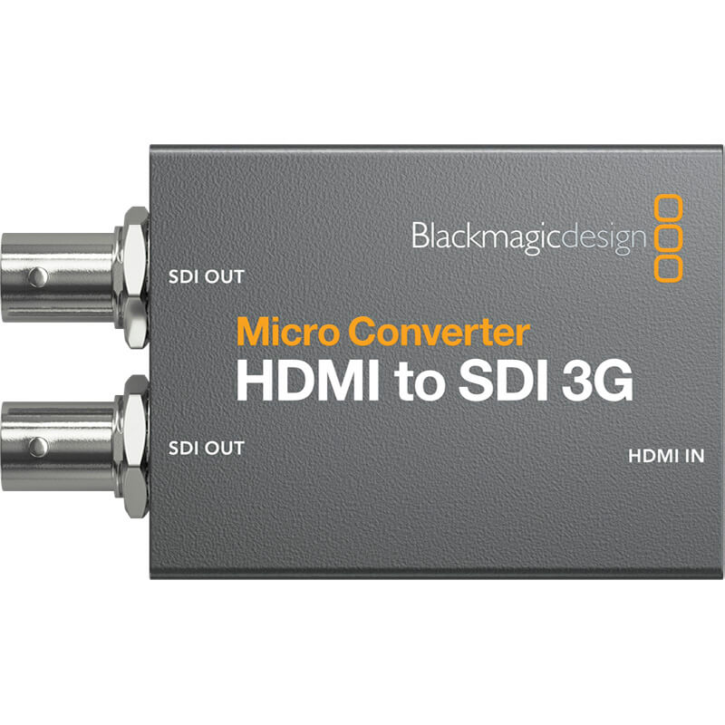 Blackmagic Design Micro Converter HDMI to SDI 3G with Power Supply - CONVCMIC/HS03G/WPSU