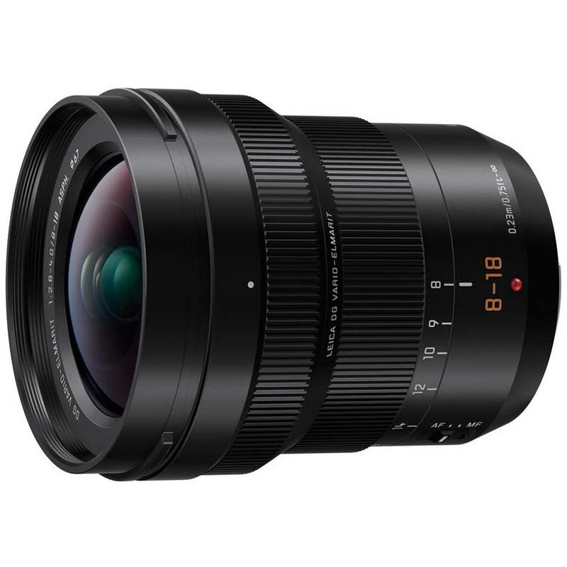 Panasonic H-E08018E LEICA DG Vario Elmarit Micro Four Thirds 8 - 18mm Wide Zoom Lens - PANHE08018E