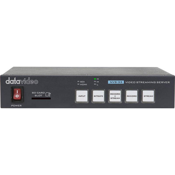Datavideo NVS-33 H.264 Video Streaming Encoder and MP4 Recorder - DATA-NVS33