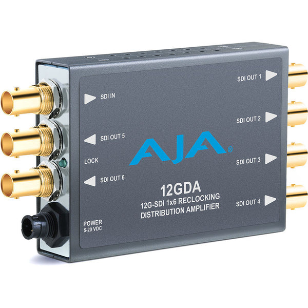 AJA 12GDA 12G/6G/3G/HD/SD-SDI Distribution Amplifier - 12GDA-R0