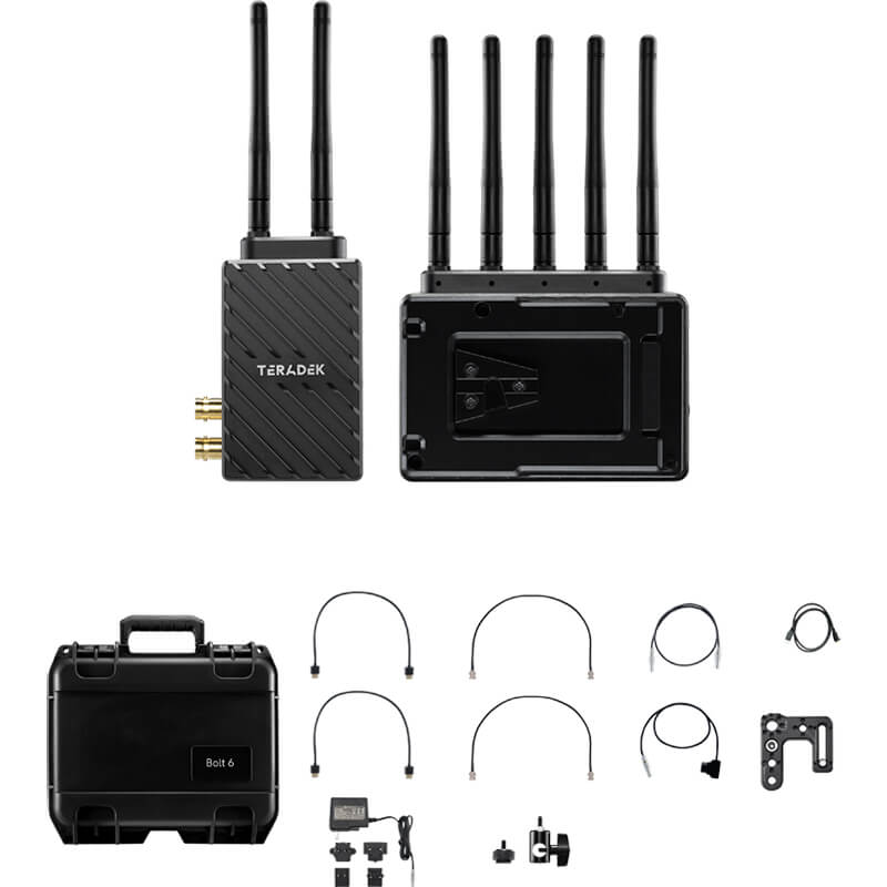 TERADEK 10-2260-V Bolt 6 LT 750 Deluxe 3G-SDI 4K HDMI TX/RX Transmitter/Receiver Set V-Mount - TER-10-2260-V