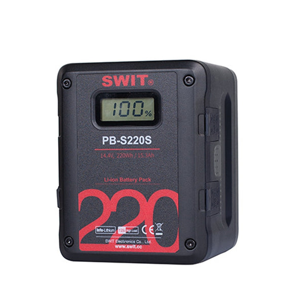 SWIT PB-S220S 220Wh Multi-Sockets Square Cine Battery V-Mount
