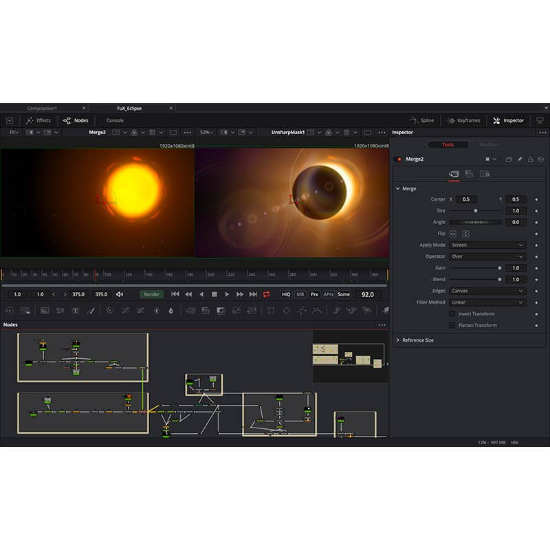 Blackmagic Design Fusion Studio Software - DV/STUFUS