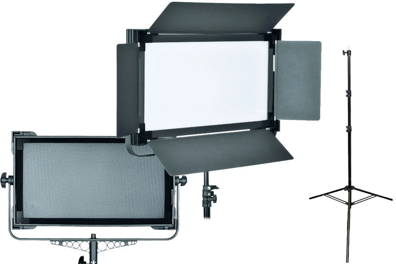 LS Edge 1380ASVL Bi-Colour Single Soft Interview Light Kit with Accessories Kit - P-1380ASVL-KIT3