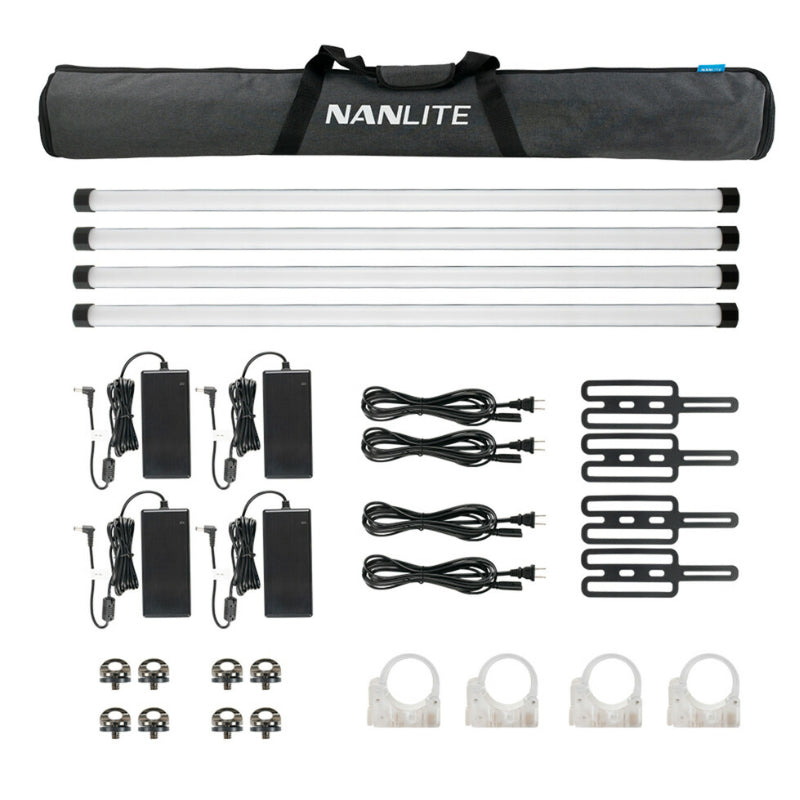 NanLite Pavotube II 30X 4ft RGBWW Tubelight Kit 4 Light Kit