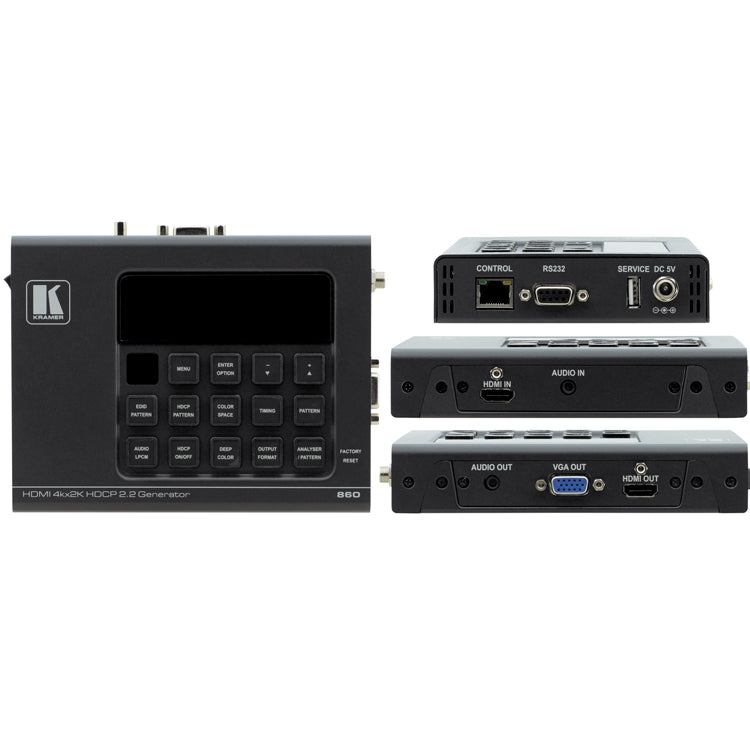Kramer Electronics 860 18G 4K HDR Signal Generator & Analyzer