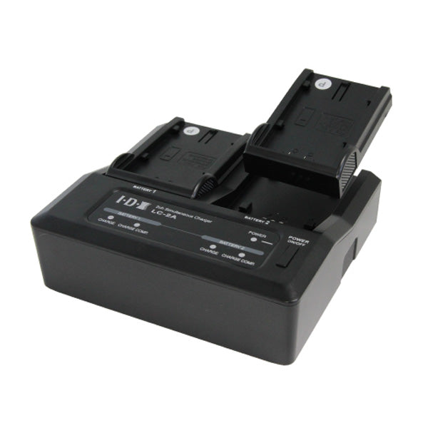 IDX 7.4V 2-ch Simultaneous Charger for Panasonic Sony and Canon Batteries - LC-2A