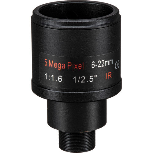 Marcam Electronics CV-0622-5MP 6-22mm F1.6 5MP M12 Mount Varifocal Lens