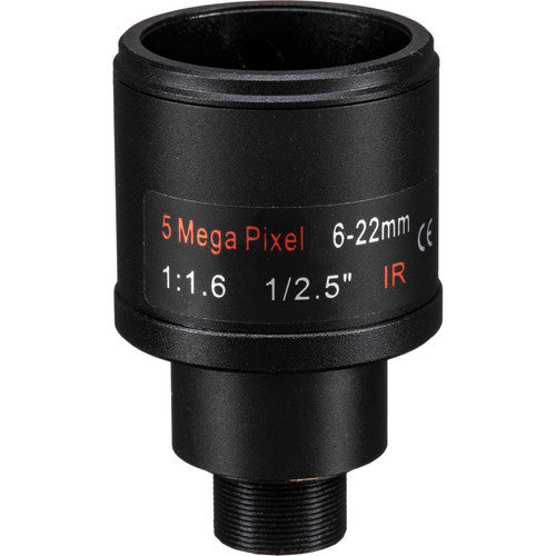 Marshall Electronics CV-0622-5MP 6-22mm F1.6 5MP M12 Mount Varifocal Lens