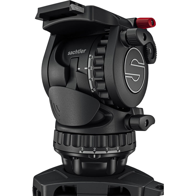 Sachtler aktiv6 75mm Bowl Sideload Fluid Head with SpeedLevel & 3-Step Drag - S2064S