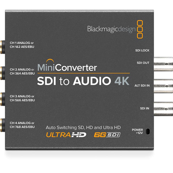 Blackmagic Design Mini Converter SDI to Audio 4K - CONVMCSAUD4K