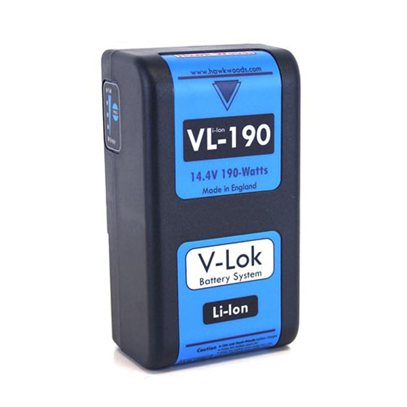 Hawk-Woods VL-190 190Wh 14.4v V-Lok Lithium-Ion Battery