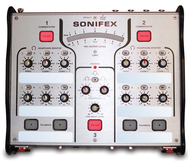 Sonifex CM-CU21 Commentator Unit 2 Commentator & 1 Guest Positions