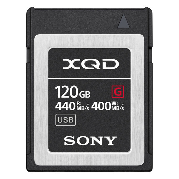 Sony QDG-120F 120GB 440MB/s Read-400MB/s Write G Series XQD Memory Card - QDG120F