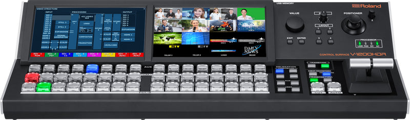 Roland V-1200HDR Control Surface for the V-1200HD Multi-Format Video Switcher - ROLV1200HDR