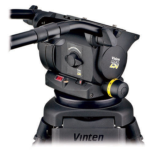 Vinten Vision 250 System 2-stage Carbon Fibre Pozi-Loc Mid-level Spreader SC Tripod - VB250-CP2M