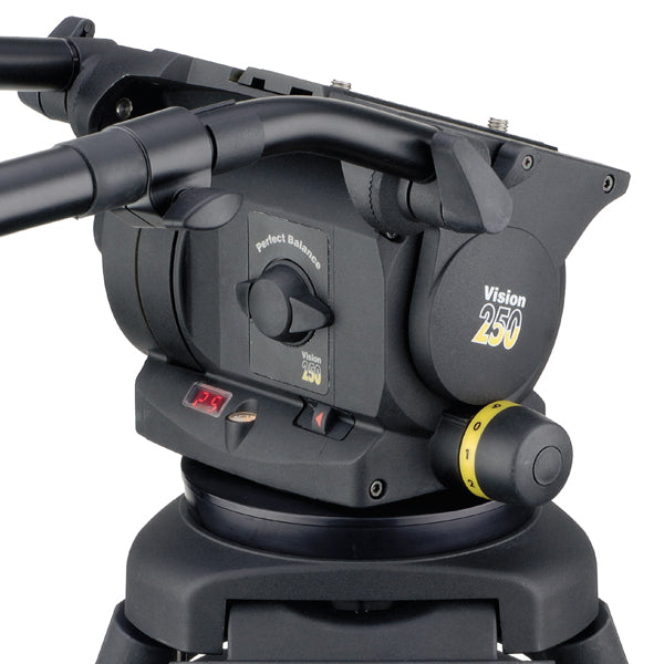 Vinten Vision 250 Flat Base Tripod Head - 3465-3F 3D Broadcast