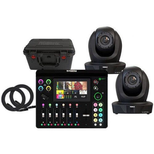 RGBlink 2x VUE PTZ Camera with Mini-MX All-in-One Production Shooting Kit