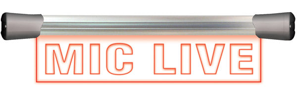 Sonifex LED Single Flush Mounting 40cm MIC Live Sign - LD-40F1MCL