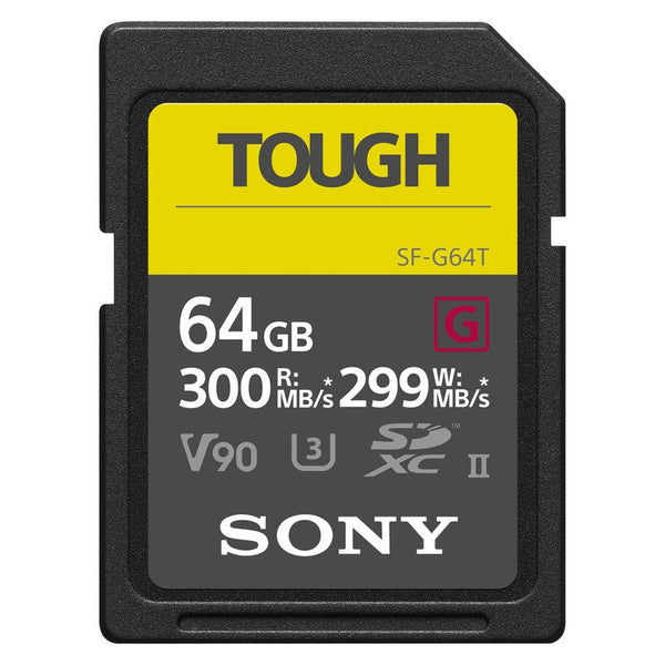Sony SF-G Series TOUGH 64GB 300MB/s SDXC UHS-II - SF64TG