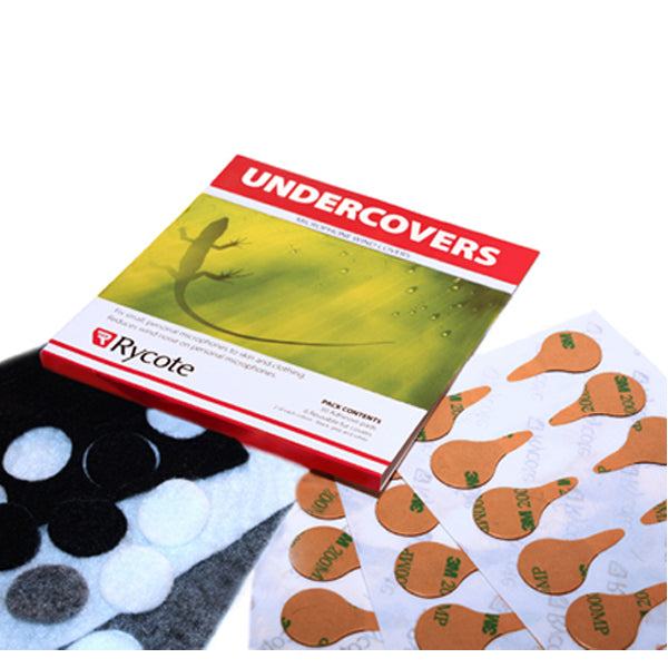 Rycote Undercovers Mix Colours 30 Undercovers/30 Stickies Original BLACK/WHITE/GREY - RYC065504