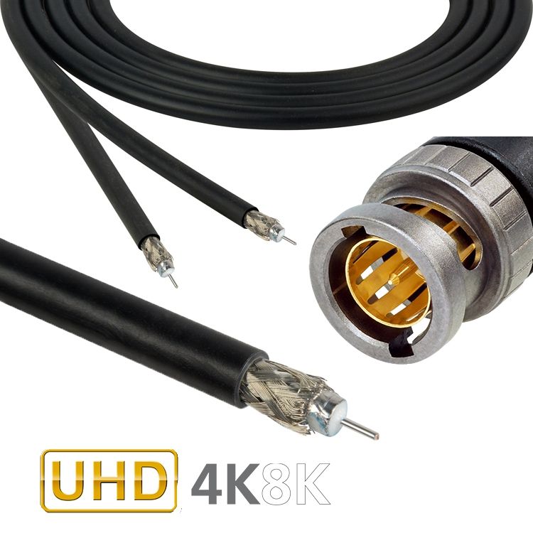 Evolution 301-349 Ultra-Flexible 12GHz 4K / 8K UHD 12G-BNC-BNC Terminated Cable Drum-Mounted - 301-349-12G40