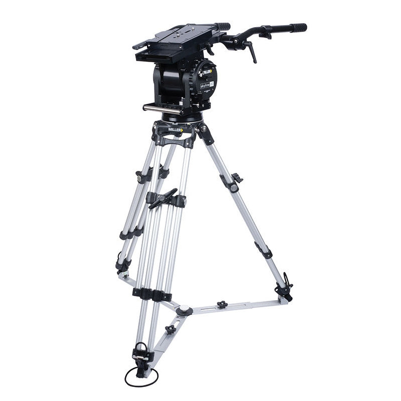 Miller 3402 Skyline 90 HD 1 Stage Alloy Tripod Kit - MIL-3402