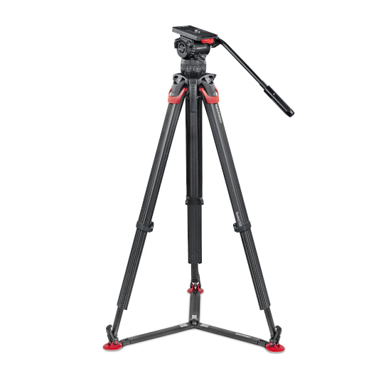 Sachtler 1205FTGS System DV 12 Flowtech Ground Spreader Carbon Fibre Tripod Kit