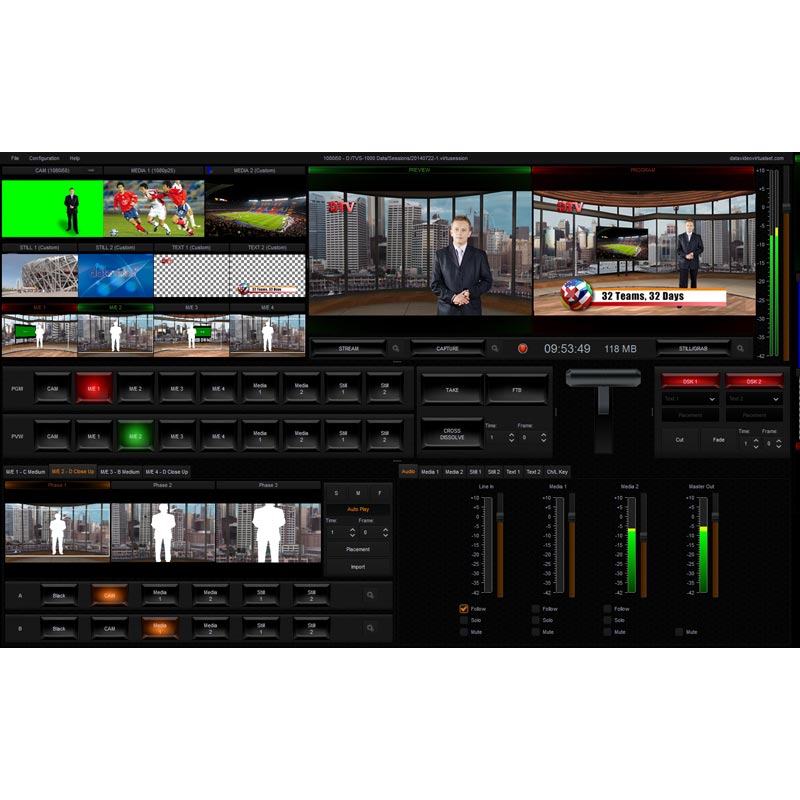 DATAVIDEO TVS-1000A Trackless Virtual Studio System - DATATVS1000A