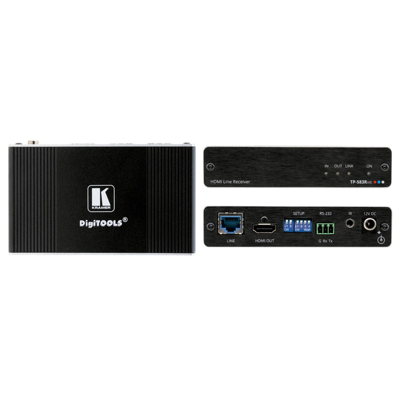 Kramer Electronics TP-583Rxr 4K HDR HDMI Receiver with RS-232 & IR over Extended-Reach HDBaseT
