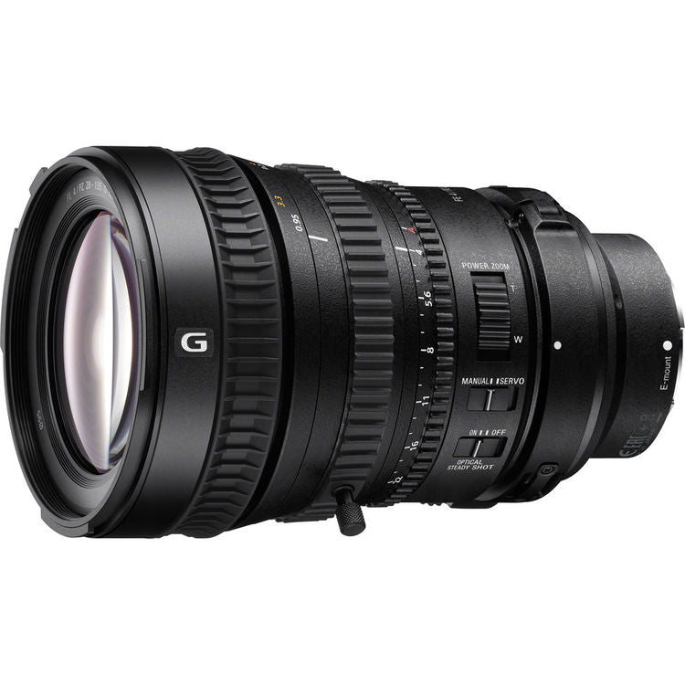 Sony FE PZ 28-135mm F4 G OSS 35mm Full Frame Powered E-Mount 4K Zoom Lens for A7S and PXW-FS7- SELP28135G.SYX