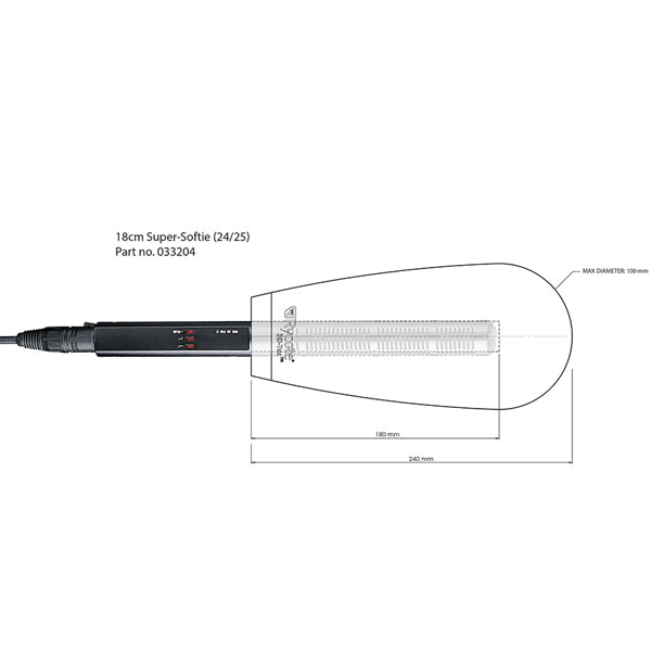 Rycote 18cm Super-Softie Windshield (24/25) - RYC033204