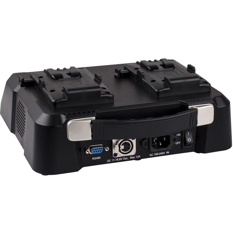SWIT S-3812S  2ch x 6A Top Fast Simultaneous Charger & Adaptor V-Mount