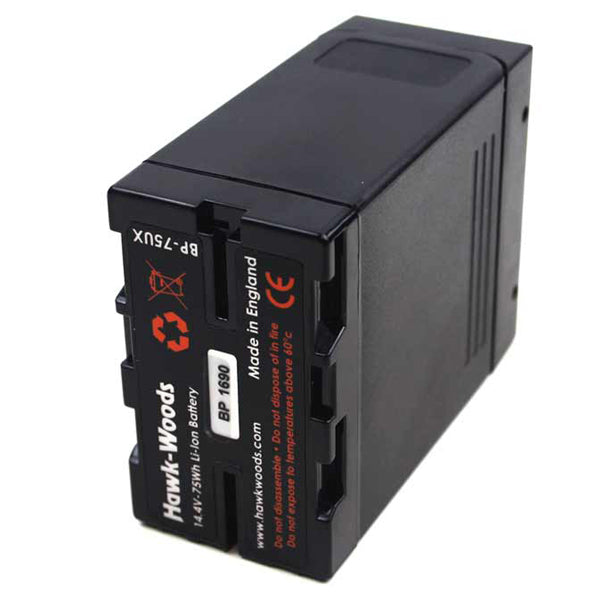 Hawk-Woods BP-75UX 75Wh 14.4v Direct Sony Replacement BP-U Battery