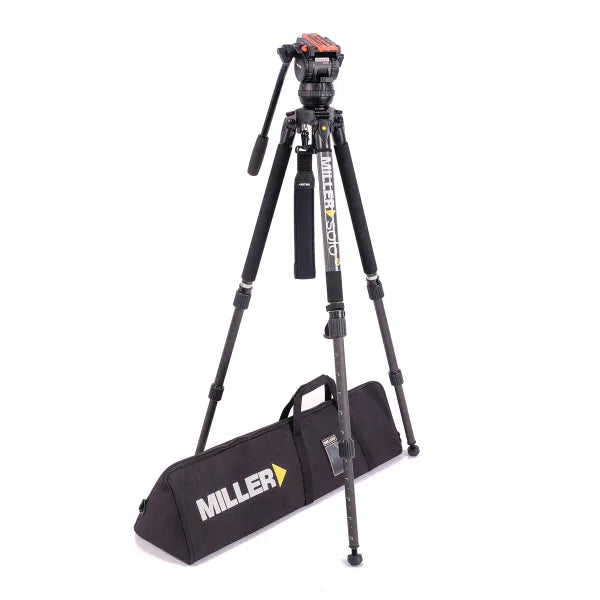 Miller 4057 System Versa CXV6 Tripod Solo-Q 75 2-STG (Carbon Fibre) with Bag