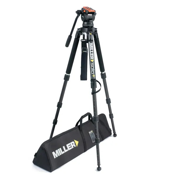 Miller 4120 System Versa 4120 CXV10 Tripod SOLO-Q 100 3-STG (CARBON FIBRE) With Bag