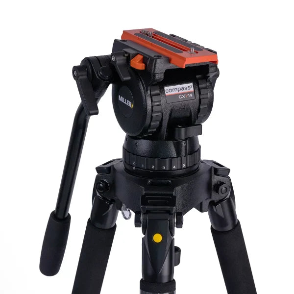 Miller 4147 System Versa 4147 CXV14 Tripod SOLO-Q 100 2-STG (Carbon Fibre) With Bag