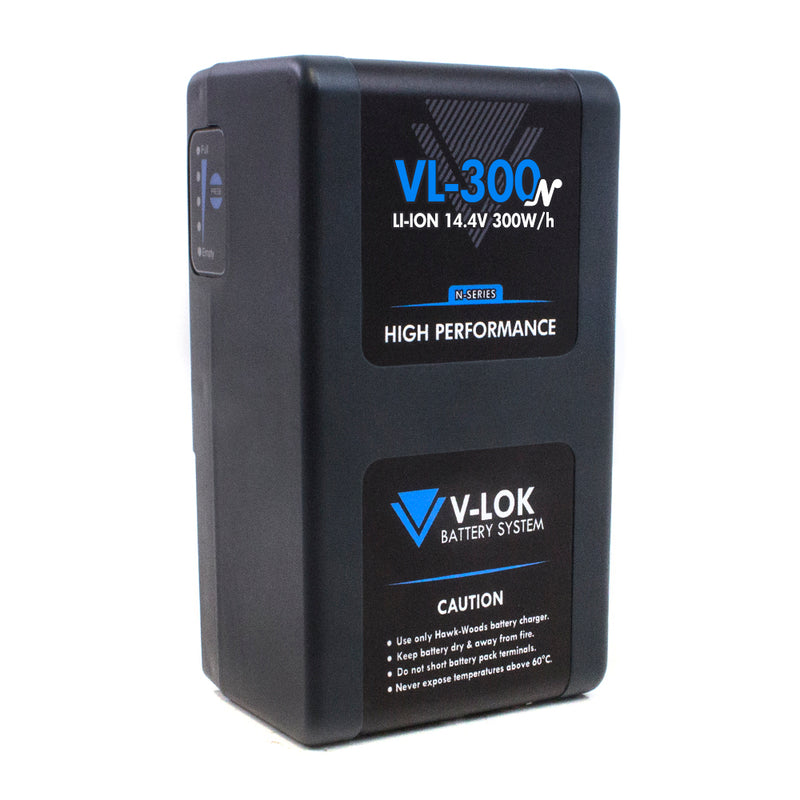 Hawk-Woods VL-300N 300Wh 14.4V V-Lok V-mount High-Performance Li-Ion Battery