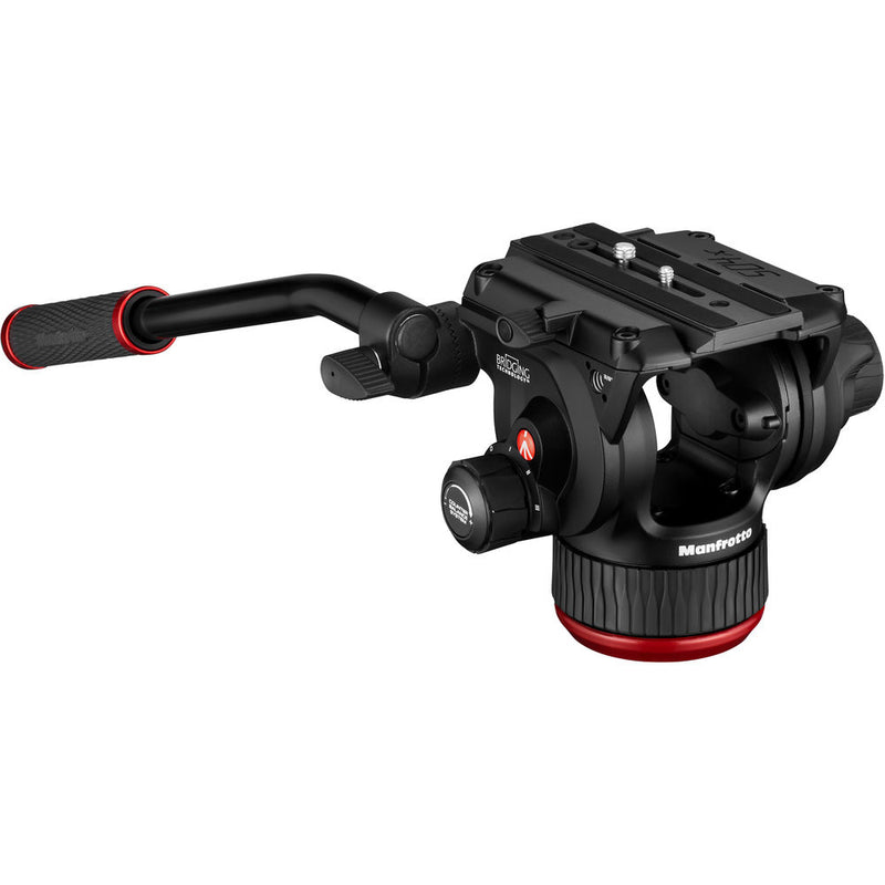 Manfrotto 504X Fluid Video Head with 645 Fast Twin Alu Tripod - MVK504XTWINFA