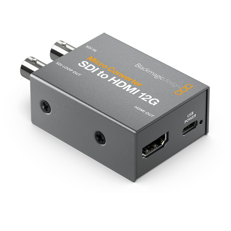 Blackmagic Design Micro Converter SDI to HDMI 12G with Power Supply - CONVCMIC/SH12G/WPSU