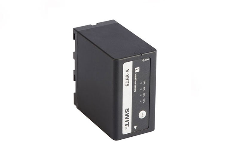 SWIT S-8975 75Wh/10.4Ah  NP-F-type (Sony L-series) DV battery with DC-pole in/output, NP-F mount