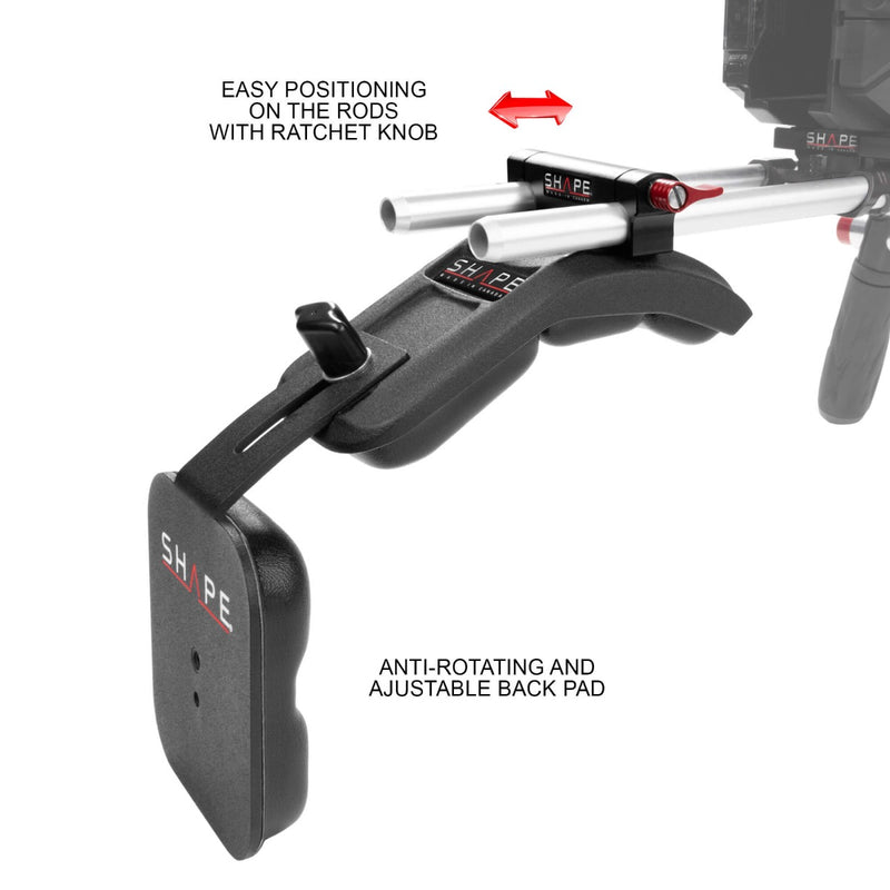 Shape BM4SMKIT Blackmagic Design Pocket Cinema Camera 4K, 6K Shoulder Mount Matte Box & Follow Focus - SH-BM4SMKIT