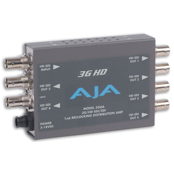 hd: https: Images High Quality Grahic AJA 3GDA 1x6 3G HD SD Reclocking Distribution Amplifier | 3D Broadcast