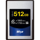 WISE CFX4-A512M2 Mk2 512GB CFexpress 4.0 Type A Card