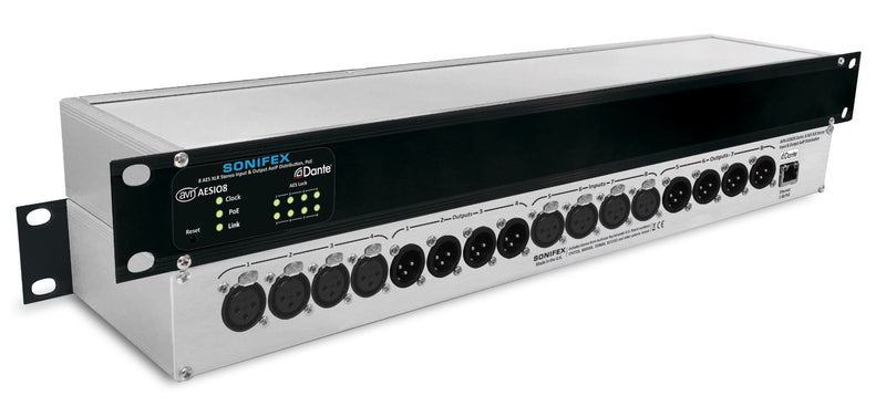 Sonifex 8 AES3 Input 8 AES3 Output Dante Interface PoE - AVN-AESIO8