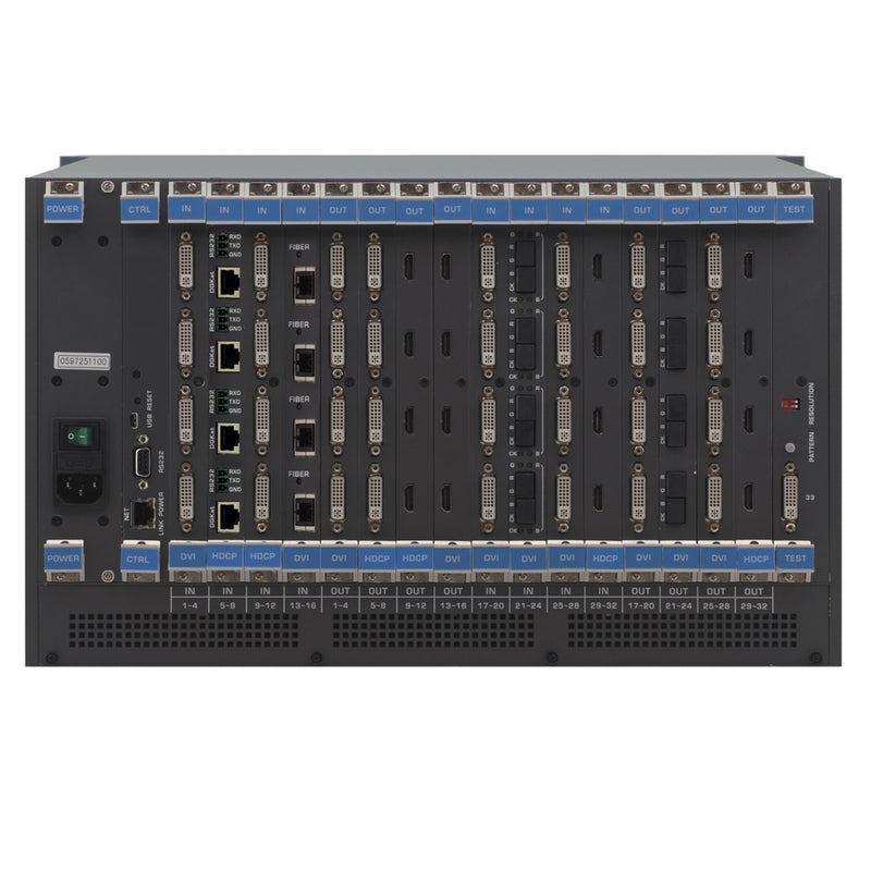 Kramer Electronics VS-3232DN-EM 4x4 to 32x32 Modular 4K60 4:2:0 Multi-Format Managed Digital Matrix Switcher