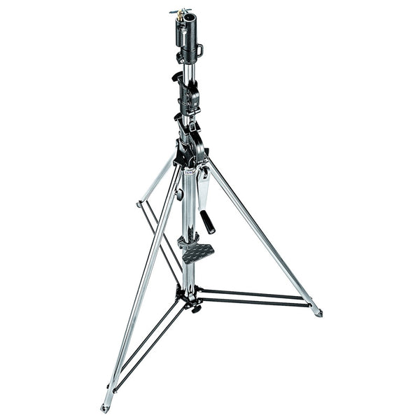 Manfrotto Geared Wind-Up Stand with Safety Release Cable Chrome Steel - 087NW