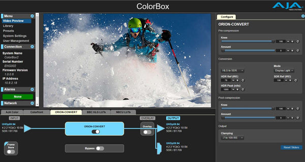 AJA ColorBox License for ORION-CONVERT - CB-LIC-OC